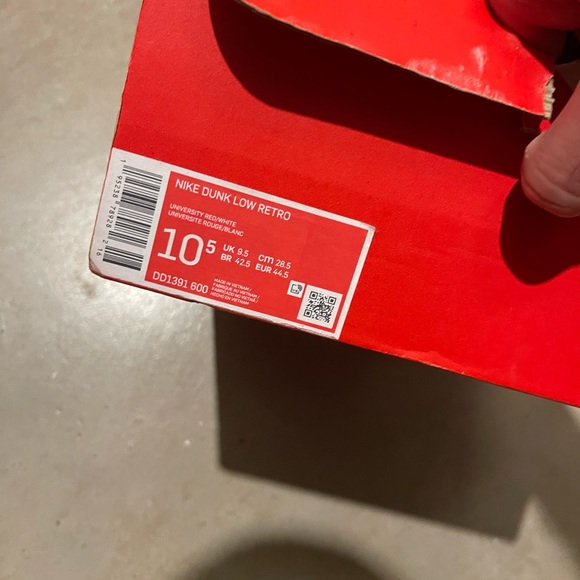 Nike dunk university red/ white - Picture 5 of 5